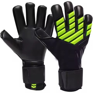 Custom Lightweight Latex Quick Drying Breathable Waterproof <b>Stretch</b> Anti-Slip Adjustable Wrist Strap <b>Lace</b>-Up Goalkeeper Gloves - Product Image 2