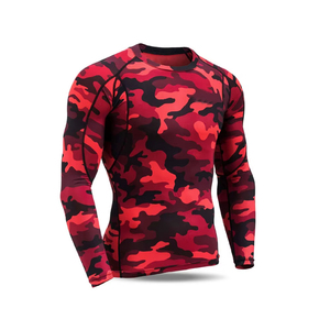 <b>Light</b> Weight Slim Fit Men Compression Shirts Polyester/Nylon Full Sleeve Breathable Quick Dry Workout Print High Quality - Product Image 3