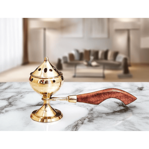 Premium Brass Incense Burner Decorative Religious Eco-Friendly Mindfulness Driven <b>Home</b> <b>Essential</b> Incense Ritual Meditations - Product Image 3