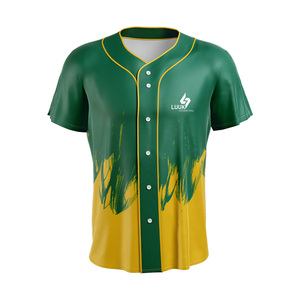 Camiseta de Béisbol Personalizada con Rayas Rosas y Negras, Sublimada, de Manga Corta, que Absorbe la Humedad, de Alta Calidad, Fabricante OEM ODM - Product Image 5