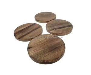 Eco-friendly Classic Style Wooden Coaster <b>Set</b> by ARTISAN CRAFT for Hot Drinks <b>Tea</b> <b>Cups</b> Coffee Mugs - Product Image 1