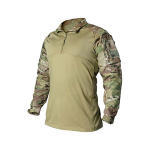 Maillot de paintball bleu foncé à manches longues avec col zippé et poches sur les bras pour les jeux de tir en plein air - Product Image 5