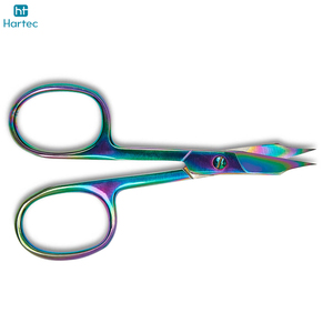 Tijeras para Cutículas de Doble Vista con Diseño Arcoíris, Herramienta Profesional de Manicura de Acero Inoxidable para un Cuidado Preciso de las Uñas en Salón - Product Image 3