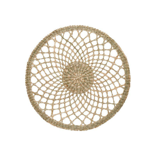 Quality Seagrass Place <b>Mats</b> <b>Round</b> Hand-Woven Wicker <b>Table</b> <b>Mats</b> Natural Straw Chargers for Professional Decor - Product Image 1