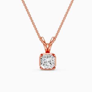 จี้เพชร Radiant 1.23 กะรัต เพชรเลี้ยงในห้องปฏิบัติการสีออโรร่า ประดับด้วยทอง 9K สีเหลือง ขาว และโรสโกลด์ - Product Image 1