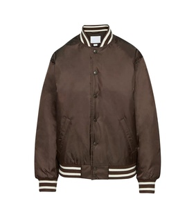 Vestes de baseball en satin respirantes, brodées sur mesure, grandes tailles, pour hommes, style Letterman, pour le basketball. - Product Image 1