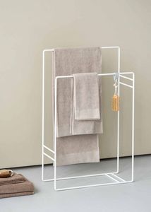 Moderno Toallero de Metal Negro Independiente con Múltiples Estructuras, Organizador de Almacenamiento para Baño, Diseño Minimalista que Ahorra Espacio - Product Image 6