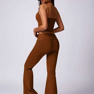 Conjuntos Deportivos para Mujer, Camisetas Deportivas Ligeras y Pantalones Acampanados para Entrenamiento y Running, Venta Caliente 2026 - Product Image 2