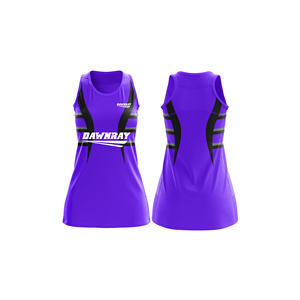 Jersey de Netball para Pedidos al por Mayor |   Uniforme de Netball Sublimado con Logotipo, Nombre y Número del Equipo |   Poliéster Transpirable - Product Image 3