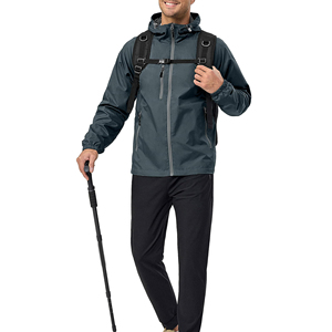 Men's Windbreaker <b>Jacket</b> With Zipper Lightweight Hooded <b>Waterproof</b> Casual Outdoor Hiking Wear Cheap Price Men Windbreaker <b>Jacket</b> - Product Image 3