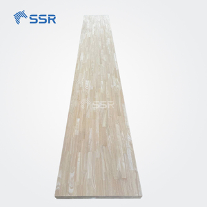 Paneles de juntas de dedo de madera de caucho multiusos respetuosos con el medio ambiente, grosor de 40 MM, precio al por mayor para proyectos de carpintería - Product Image 1