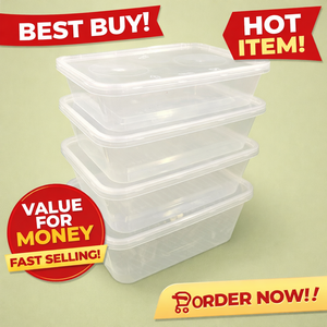 Contenedor de Alimentos de PP para Microondas de 1000 ml con Tapa, Desechable, Apto para Congelador, Biodegradable, Compostable, Reciclable y Ecológico - Product Image 6