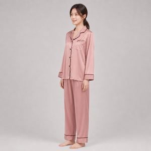 Conjunto de Pijama para Mujer de Alta Calidad, Logotipo Personalizado, Algodón Suave, Transpirable, Cómodo, Ropa de Dormir, Ropa de Casa, Precio Bajo al por Mayor - Product Image 2