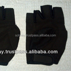 Crossfit Weightlifting Gym Workout Fitness Training Exercise Sports <b>Gloves</b> Anti PU Leather Half Finger Lace-Up Closure Unisex - Product Image 5