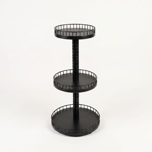 OneTech Bac de promotion circulaire durable de 130 cm à 3 niveaux, structure métallique thermolaquée, antirouille, longue durée de vie pour la promotion en magasin - Product Image 6