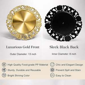 Assiette de Présentation Élégante Réutilisable – Vaisselle Décorative pour Mariages, Événements, Banquets et Fêtes - Product Image 2