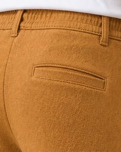 Men Camel Brown Slim Fit Casual Jogger Pants Elastic Waist <b>Drawstring</b> <b>Trousers</b> Soft Fabric Comfortable Daily Wear Stylish Look - Product Image 4