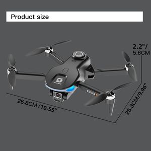 XS8 Beginner Drone with HD Dual <b>Camera</b> Large <b>Remote</b> Screen Body LCD Display Brushless Motors Optical Flow Stability - Product Image 3