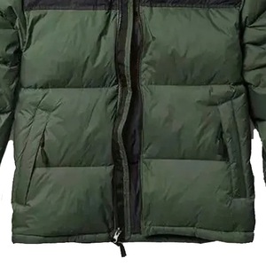 Veste matelassée unisexe de luxe à capuche sans manches, style streetwear, imperméable, coupe-vent, épaisse, avec broderie, rembourrage en coton noir, en nylon pour l'hiver - Product Image 1