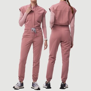 Wholesale New Factory Made Cotton Dobby Fabric Unisex Hospital <b>Scrub</b> <b>Sets</b> with Needle Detection Blouses & Shirts - Product Image 6