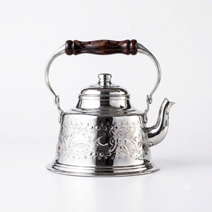 Modern Design Black Metal <b>Tea</b> Kettle With Lid And Handle For Kitchenware Use Handmade Teapot On Sale - Product Image 6