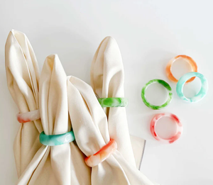 Anillo para Servilletas de Resina India, Nuevo Diseño, Anillos para Servilletas Hechos a Mano, Anillo para Servilletas de Resina Epoxi de Buena Calidad - Product Image 1