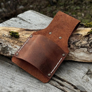 Genuine Leather <b>Hammer</b> Holder Heavy Duty Carpenter Tool Belt Pouch Reinforced <b>Loop</b> Construction Wholesale Supplier Manufacturer - Product Image 2