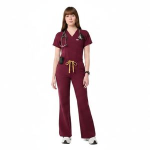 OEM Custom Medical <b>Scrubs</b> <b>Set</b> Breathable Nurse Uniform Comfortable Hospital Workwear Supplier High quality <b>Scrub</b> Suits - Product Image 2