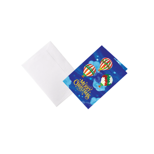 Carte de vœux 3D pop-up montgolfière de Noël pour événement de Noël, thème ballon, carte artisanale, thème animal, artisanat en papier - Product Image 3