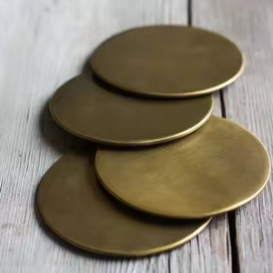 Ensemble de sous-verres classiques en métal, sous-verres ronds pour la maison, la table, le restaurant, l'hôtel, le bar, les mariages, les événements, accessoires de salle à manger - Product Image 1