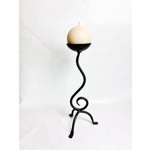 Artisan Craft Iron Candle Holder <b>Rustic</b> Black Candle Holder Unique Iron Candle Stand for Decorative Candle Display and Gifting - Product Image 6
