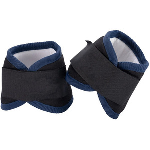 Protège-jambes de cheval en PVC personnalisés bleu uni avec fermeture auto-agrippante - Product Image 1