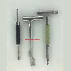 BISONS - Instrumento Quirúrgico Ortopédico Manual de Alta Calidad con Certificación CE, Herramienta de Cirugía Ósea de Acero Inoxidable con Mango en T - Product Image 1