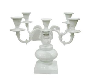 Candelabro central de 5 brazos de alta calidad, hecho a mano candelabro clásico indio, soporte de vela decorativo de metal barato - Product Image 1