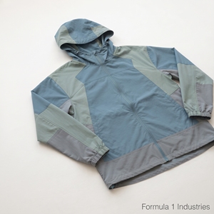 เสื้อแจ็คเก็ตกันลมปักลายตามสั่ง แจ็คเก็ตไนลอนทรงโอเวอร์ไซส์ สีวินเทจแบบคัลเลอร์บล็อก เสื้อแจ็คเก็ตกันลมแบบยูนิเซ็กส์ - Product Image 5