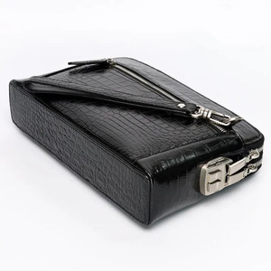 Bolso de mano de cuero genuino, cartera de moda con ranuras organizadas para tarjetas y cierre de cremallera seguro a un precio muy competitivo. - Product Image 4