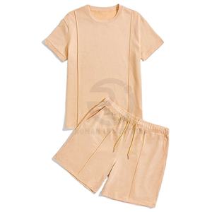 OEM Service New Fashion Manufacturer Custom High Quality Printed Patch Embroidery Streetwear Sports Suit 2 Piece <b>Shorts</b> Set - Product Image 5