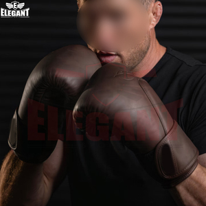 Gants de boxe en cuir de vachette, design classique, couleur marron, nouvelle arrivée, fournisseur de qualité, fabrication sur mesure, équipement d'entraînement au combat - Product Image 6