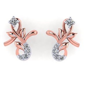 Pendientes de Diamantes Geométricos Redondos Togetherness Tribe, Diamantes Cultivados en Laboratorio en Oro de 18K, Joyería Fina para Mujer - Product Image 1