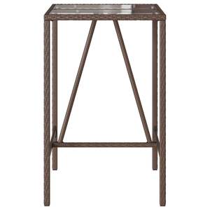 Mesa de bar para exteriores en color marrón y negro - Product Image 5