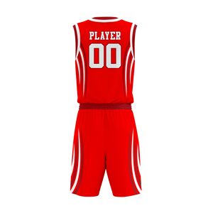 Uniforme de Baloncesto de Alta Calidad, Fabricante de Uniformes Personalizados con Logotipo, Conjunto de Camiseta y Pantalones Cortos Transpirables, 100% Poliéster, Tallas Grandes, para Deportes de Equipo - Product Image 2