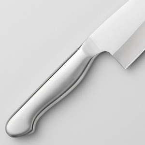 Couteau de chef artisanal en acier inoxydable avec lame en acier inoxydable et manche en acier inoxydable, avec étui en cuir, couteau d'extérieur - Product Image 6