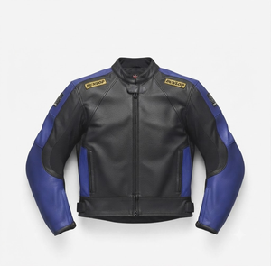 Men’s Ramaha Cowhide Leather <b>Racing</b> <b>Jacket</b>/Chaqueta MotoCP Style CE Level 2 Armor Motorcycle Track Riding Protective Gear CE - Product Image 1