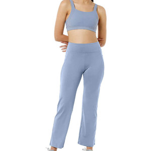 Pantalones Deportivos Acampanados para Mujer, Cómodos, con Estampado Personalizado, Ligeros, para Uso Casual - Product Image 1