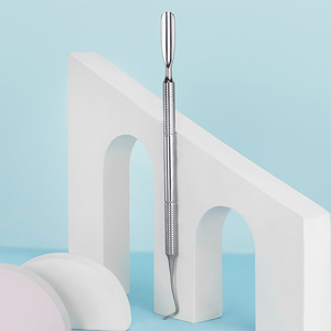 Empujadores de Cutículas 2 en 1 de Alta Calidad, de Acero Inoxidable con Acabado Espejo, para Remover Gel de Manicura, con Punta Afilada - Product Image 1