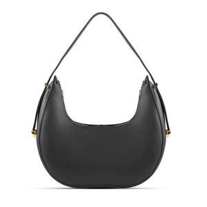 Sac à bandoulière en cuir véritable noir, sac hobo à fermeture éclair, antivol, grande capacité pour les voyages quotidiens - Product Image 3