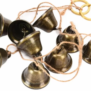 กระดิ่งทองเหลืองสำหรับตกแต่งบ้าน กระดิ่งทองเหลืองแบบหนาสำหรับพิธีบูชา ขายส่ง - Product Image 1