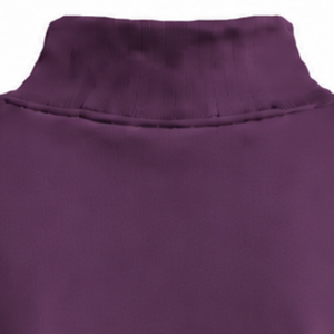 Plum Purple <b>Women</b> Mock Neck Sweatshirt <b>Long</b> Sleeve Oversized Pullover Fleece High Collar Casual Winter Streetwear Fashion <b>Jumper</b> - Product Image 4
