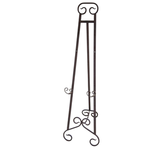 Stylish Metal Floor Easel Stand Iron Painted Standing Type 100x70cm for Balcony Flower Pot <b>Storage</b> Holders & Racks - Product Image 6