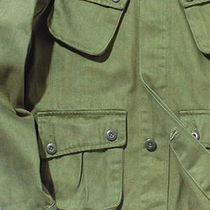 Men's 100% Cotton Vintage Multi Pocket Safari <b>Jacket</b> Casual <b>Worker</b> Streetwear Button Decor Autumn Canvas OEM Service Breathable - Product Image 5